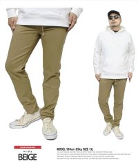 one colors/チノパンツ メンズ 大きいサイズ ストレッチ リラックス ストレート 5ポケット ウエストゴム ワークパンツ ゴルフパンツ  ゴルフウェア 伸縮 スポーツ チノ/505167828