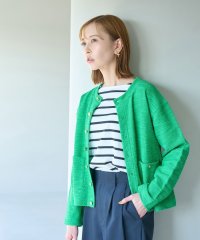 ROPE' PICNIC/カットツイードメタル釦カーディガン/505167865