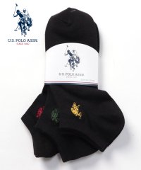 US POLO ASSN/A. 黒無地 USPA 刺繍 3P/505165499