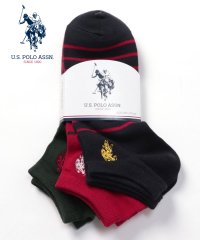 US POLO ASSN/A. ボーダー USPA 刺繍 3P/505165501