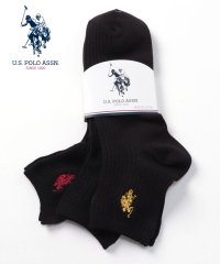 US POLO ASSN/Q. 黒無地 USPA 刺繍/505165507