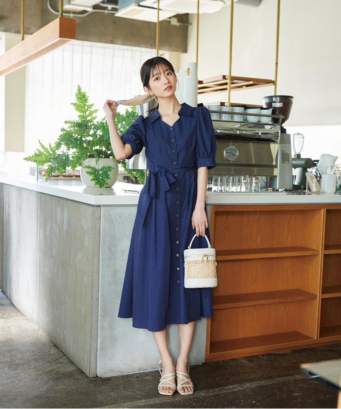 【夏らしい華やかさ♪】Dior シャツワンピース セール 30%OFF】|美人百花5月号掲載 タイアップ休井美郷さん