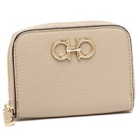 FERRAGAMO/フェラガモ コインケース カードケース ミニ財布 ベージュ レディース FERRAGAMO 220406 0758667/505170177