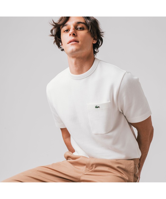 ラコステ LACOSTE 鹿の子地ポケットTシャツ(505172224 ラコステ LACOSTE 鹿の子地ポケットTシャツ(505172224