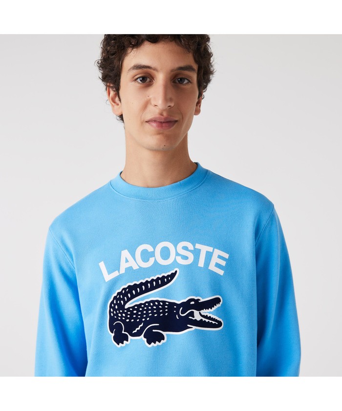セール】ラコステ LACOSTE ビッグクロックカレッジロゴクルー セール】ラコステ LACOSTE ビッグクロックカレッジロゴクルー
