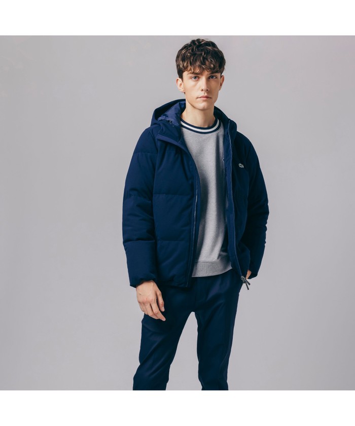 ラコステ LACOSTE 2WAYキルティングジャケット（ブラック） -靴