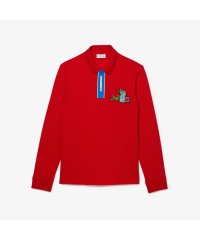 LACOSTE Mens/コミックグラフィックエンブレム長袖ポロシャツ/505172999