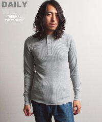 AVIREX/《DAILY/デイリー》THERMAL L/S HENLEY NECK T－SHIRT/サーマル 長袖 ヘンリーネック Tシャツ /505173524