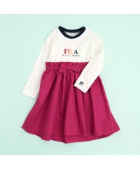 apres les cours/FILA ロゴ刺繍ドッキングワンピース/504929774