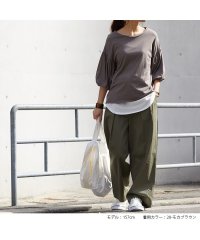 No one knows/ノーワンノーズ No one knows 日本製 バルーン袖 5分袖 ボートネック 大人 カットソー ボリューム袖 ドロップショルダー プルオーバー レディース/505111775
