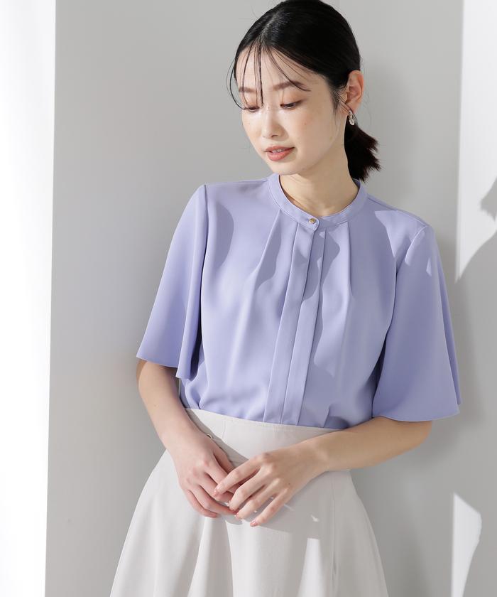 ブラウス シャツ フロントタックフレアスリーブブラウス レディース N.Natural Beauty Basic ブラウス シャツ フロントタックフレア