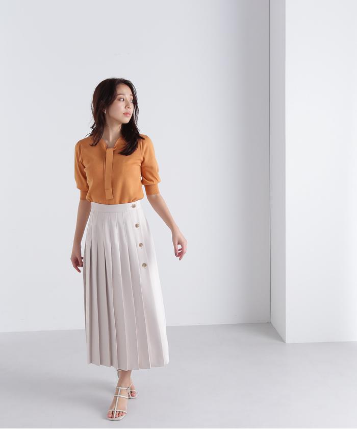 セール 60%OFF】アシメプリーツボタンスカート(505175325