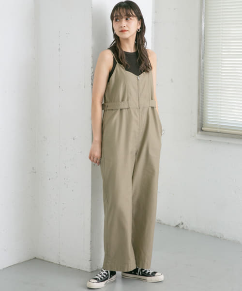 セール 50%OFF】フロントZIPサロペット(505176748