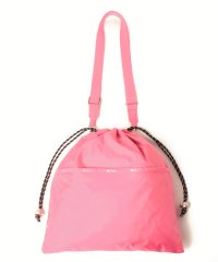 LeSportsac/DRAWSTRING SHOULDERリップスティックピンクC/505168675