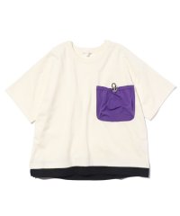 SHOO・LA・RUE(Kids) /【110－140cm】裾レイヤード異素材ポケットTシャツ/505178551