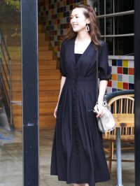 RUIRUE BOUTIQUE/ルイルエブティック RUIRUE BOUTIQUE 2wayフロントボタンタックワンピース/505167677