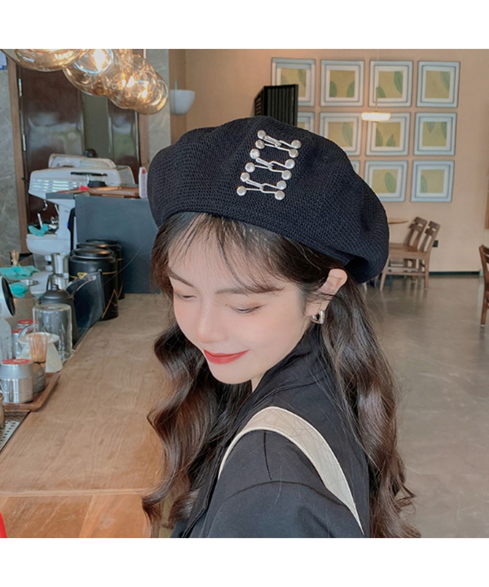 最上の品質な SHEIN ベレー帽 千鳥格子 韓国風 通販
