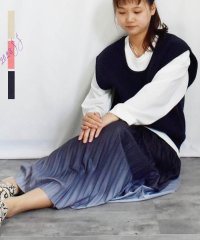 ARGO TOKYO/2023年SS新作　Crew－neck Color Knit Vest　25059　クルーネックカラーニットベスト　ニットベスト　ニットジレ　ニットトップス　ト/505183605