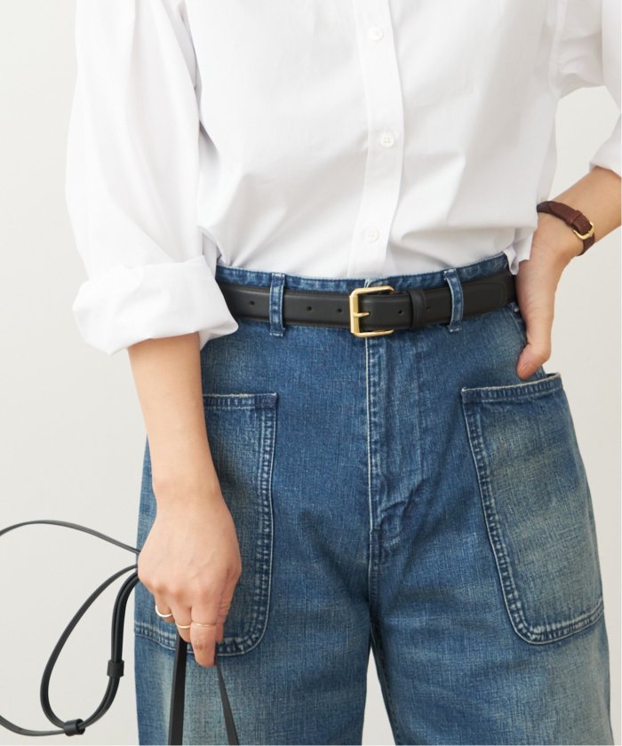 追加2》【MAISON BOINET/メゾンボワネ】30MM BELT IN NAPPA LEATHER