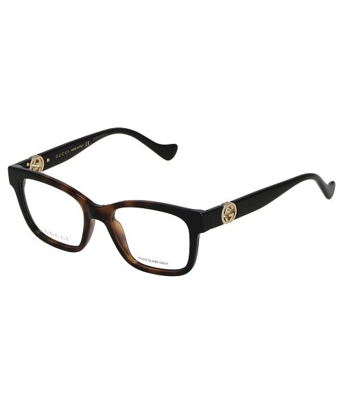 正規品 GUCCI グッチ スクエア デミブラウン メガネ J75