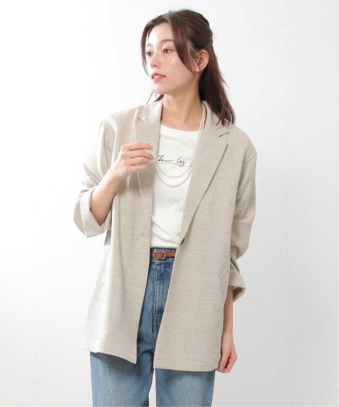 セール】麻調合繊ゆるジャケット(505114334) | イッカ(ikka) - d fashion