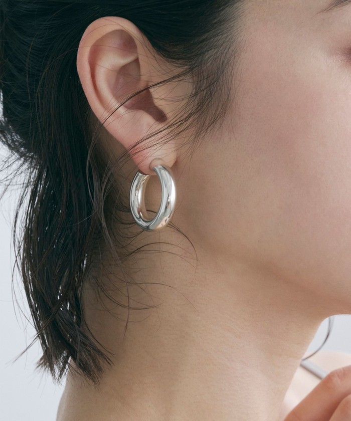 Nina&Jules＞ Mini Thick フープピアス ＜Select by EMMEL