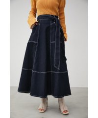 AZUL by moussy/STITCH DENIM FLARE SKIRT/505184408