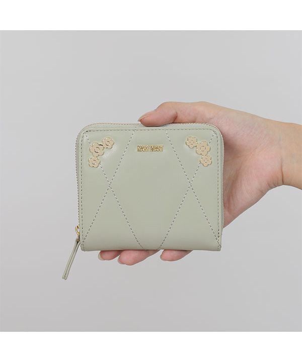 MARY QUANT シュリンクデイジーメタル Lウォレット(ゴールド)完売品