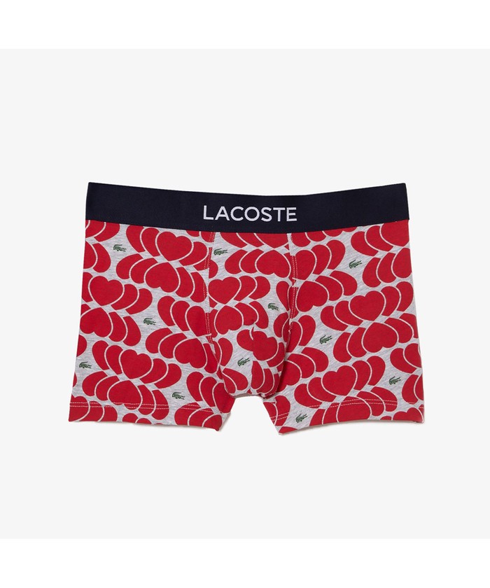 ■LACOSTE■バレンタインモチーフトランクショーツ3枚セット バレンタインモチーフトランクショーツ3枚セット 5H4748