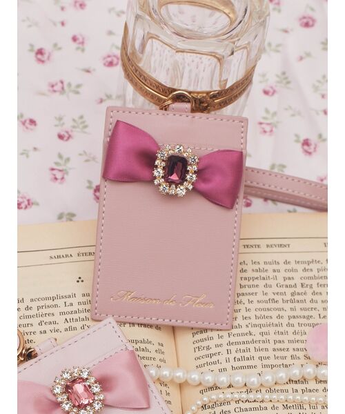 Maison de FLEUR - ゆり 完売品⭐️デニム パールリボン iPhoneケース メゾンドフルール Maison de FLEUR - ゆり様専用 完売品⭐️デニム パールリボン