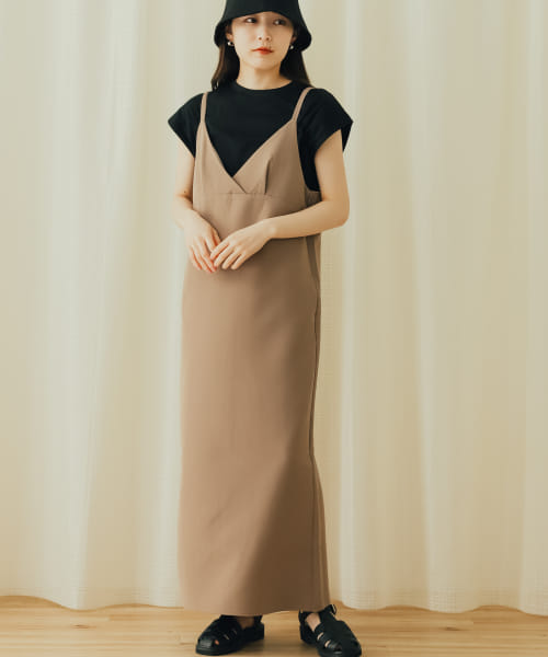 セール 54%OFF】ダブルストラップキャミワンピース(505188529