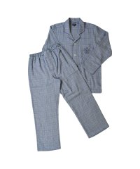 NEWYORKER HOME/ニューヨーカーホーム NEWYORKER HOME ルームウェア 上下 メンズ パジャマ 長袖 前開き TAILORED PAJAMAS グレー レッド ブルー/505186302