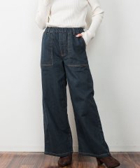 atONE/アットワン atONE ウエストゴムストレッチデニムベイカーパンツ/505189825