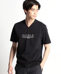 HIDEAWAYS NICOLE/ダブルシルケットロゴプリント半袖Ｔシャツ/505134800