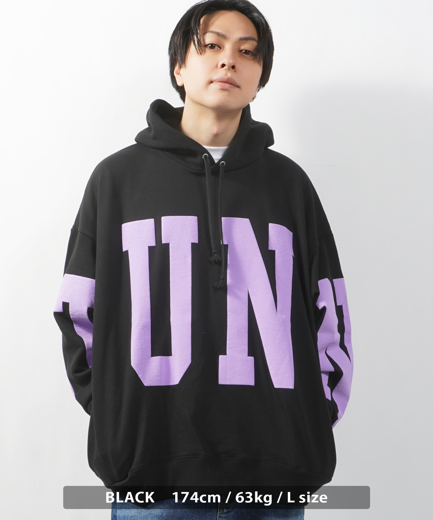 紫 S UNDEFEATED SHERPA PULLOVER パーカー