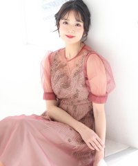 PourVous/プールヴー PourVous ビーズ刺繍パーティードレスお呼ばれロング&袖あり結婚式フォーマル ワンピース 20代 30代 40代/505190547