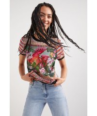 Desigual/オウム トリコットTシャツ/504451053