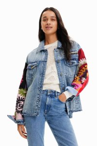 Desigual/デシグアル Desigual 刺繍 デニムトラッカー オーバーシャツ/505098026