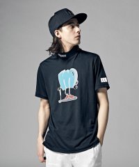 Munsingwear/『ENVOY』SUNSCREEN鹿の子 プリントモックネックシャツ(吸汗速乾/遮熱/UV CUT)/505127920