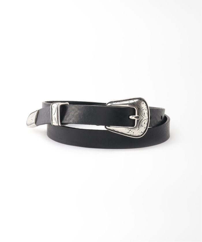 MAISON BOINET/メゾンボワネ】 20mm western belt in carf MAISON BOINET/メゾンボワネ】 20mm western belt in carf