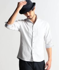 NICOLE CLUB FOR MEN/イタリアンカラー７分袖シャツ/505095340