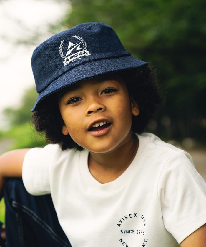 セール】《KIDS》A STAR DENIM HAT/Aスター デニムハット/キッズハット