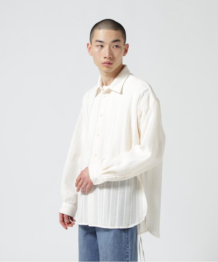 Toironier/トワロニエ/Stripe Lace Regular Fit Shirt(505195273 ...