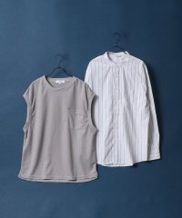 ANPAS/アンパス ANPAS 【ANPAS】3WAY 鹿の子ベスト＆オックスフォードバンドカラーシャツ 2点セット メンズ 長袖 シャツ ベスト/505196232
