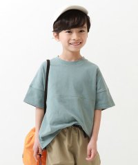 devirock/無地＆切替 オーバーサイズ 半袖Tシャツ 子供服 キッズ ベビー 男の子 女の子 トップス 半袖Tシャツ Tシャツ /505199284