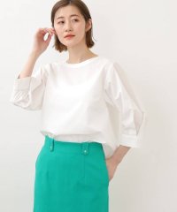 grove/ストライプバックタックブラウス/505200618