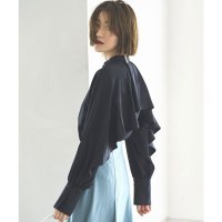 RUIRUE BOUTIQUE/バックケープバンドカラーシャツブラウス「T1089」/505200258