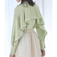 RUIRUE BOUTIQUE/ルイルエブティック RUIRUE BOUTIQUE バックケープバンドカラーシャツブラウス/505200258