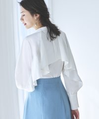 RUIRUE BOUTIQUE/バックケープバンドカラーシャツブラウス「T1089」/505200258