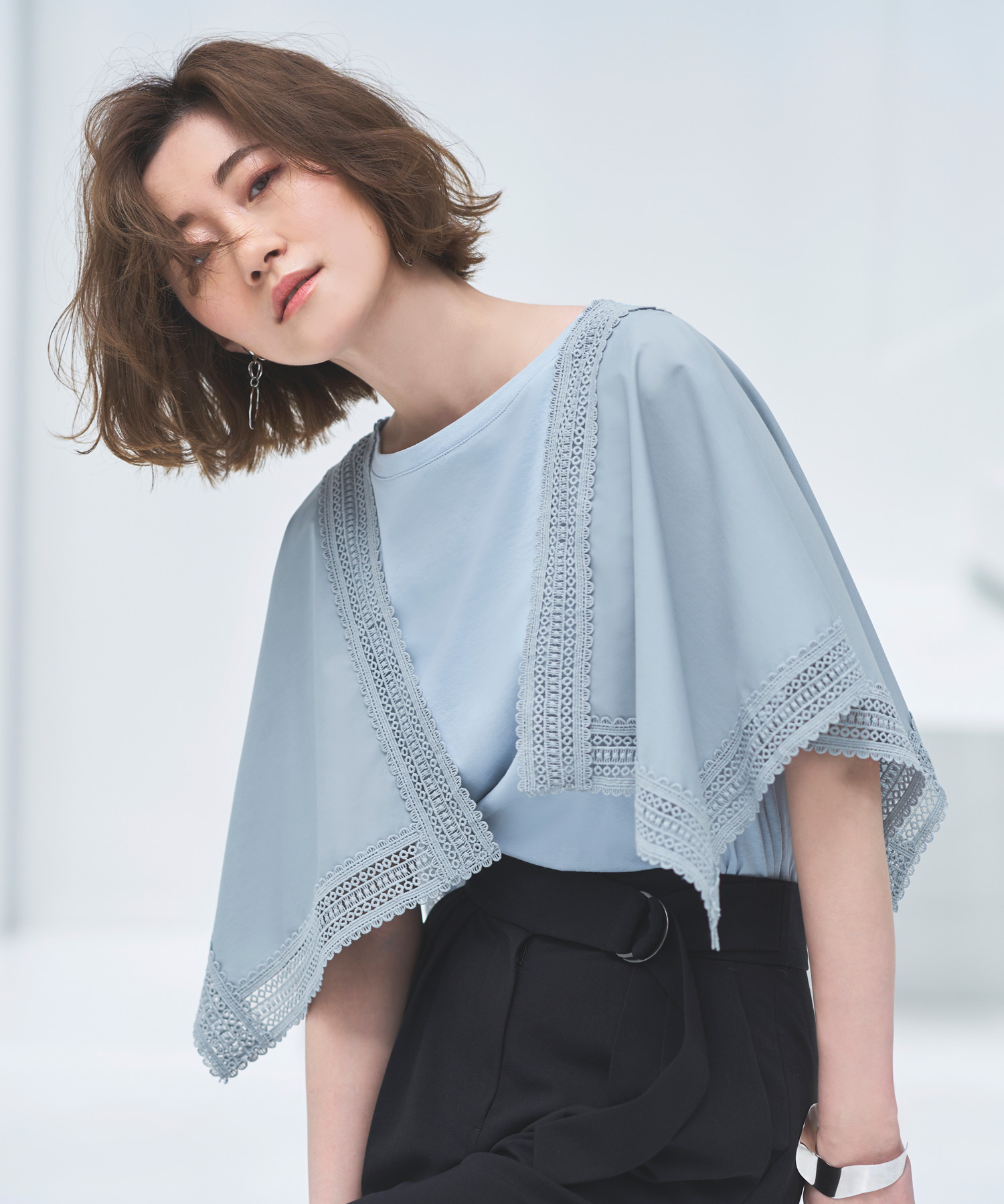 ルイルエブティック RUIRUE BOUTIQUE ハンカチスリーブTシャツ （ネイビー） 楽天市場】ルイルエブティック RUIRUE BOUTIQUE ハンカチ